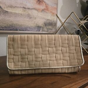 Cole Haan Woven Envelope Clutch